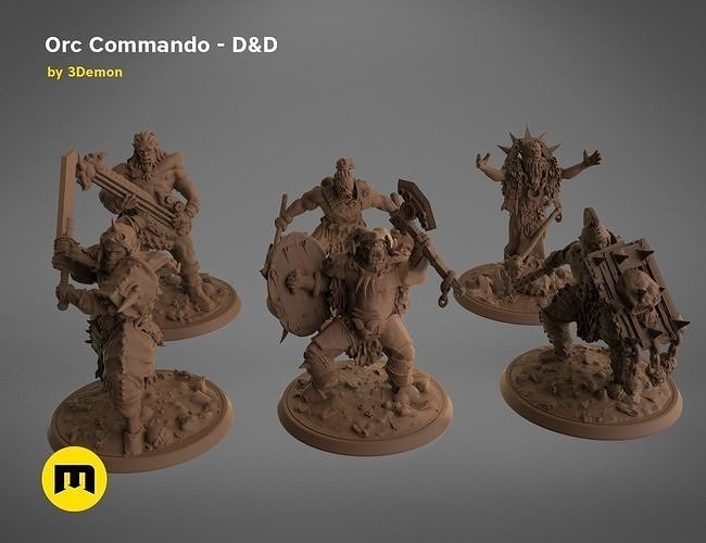 Orc Commando - DnD 3D print model