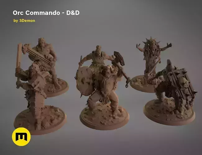 Orc Commando - DnD 3D print model