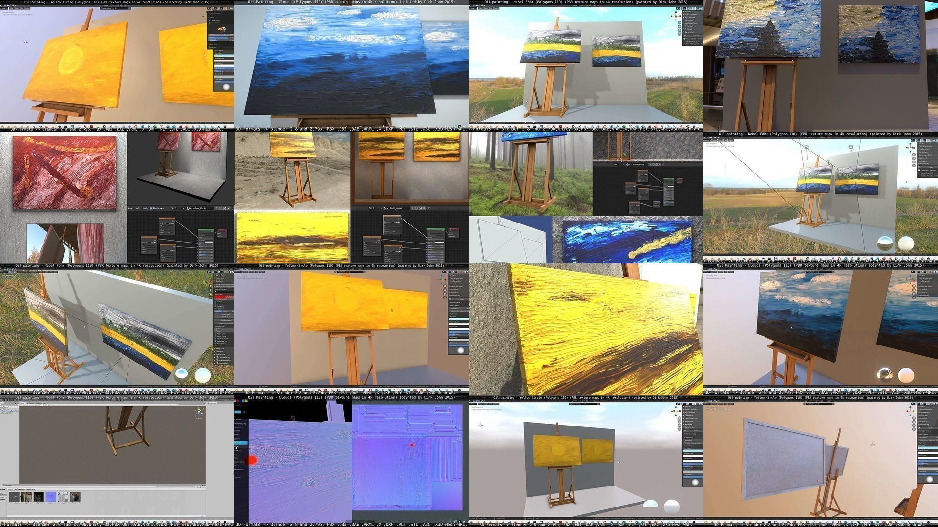 All Oil Paintings 3D Model Collection_13