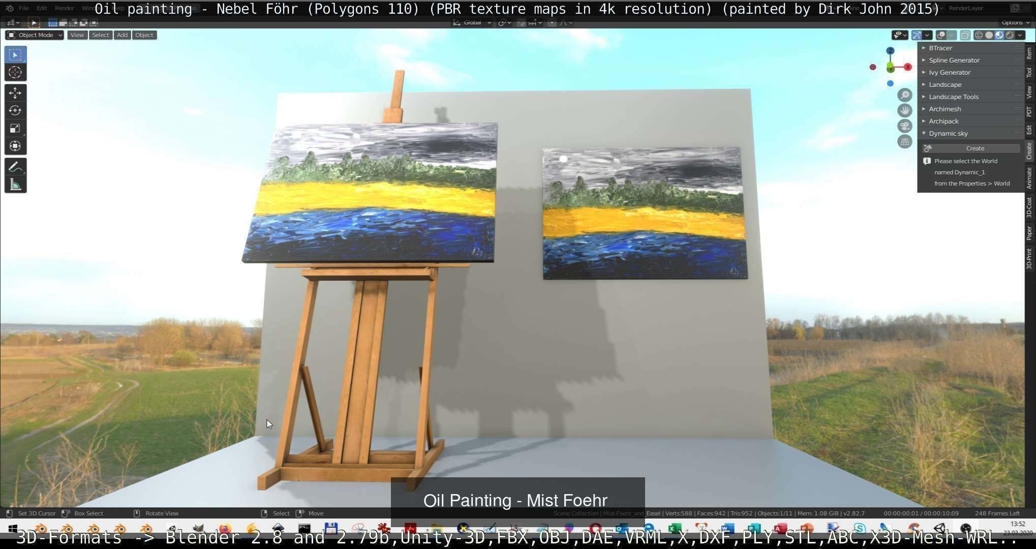 All Oil Paintings 3D Model Collection_35