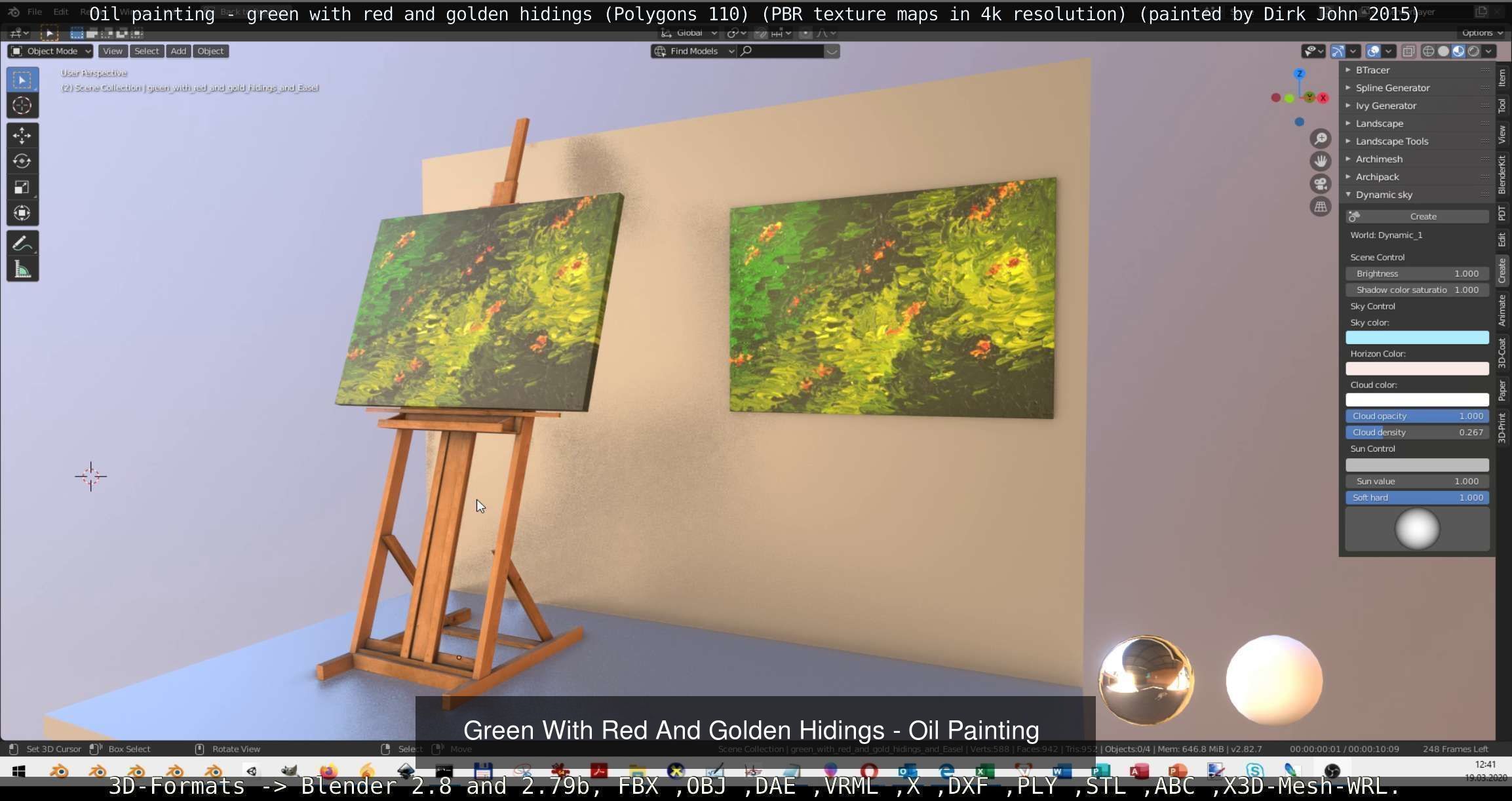 All Oil Paintings 3D Model Collection_32