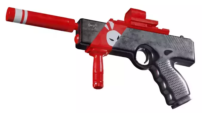 Glock A-152 energy pistol  Low-poly 3D model
