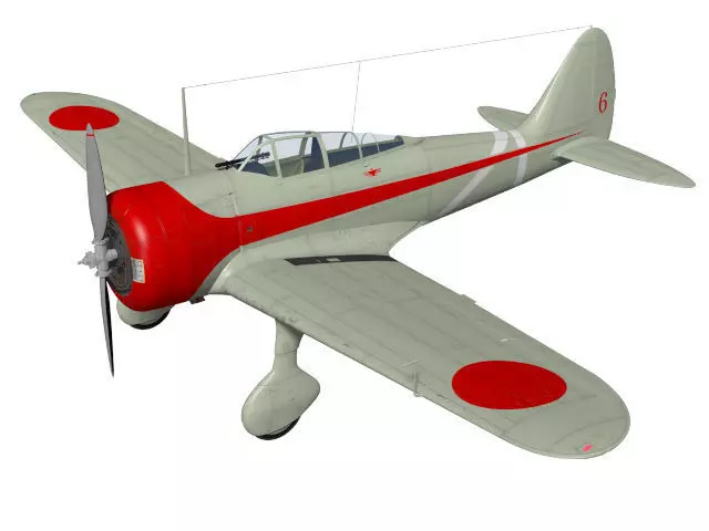 Nakajima Ki27 Nate Otsu 3D model_0