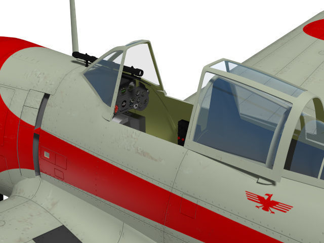 Nakajima Ki27 Nate Otsu 3D model_6