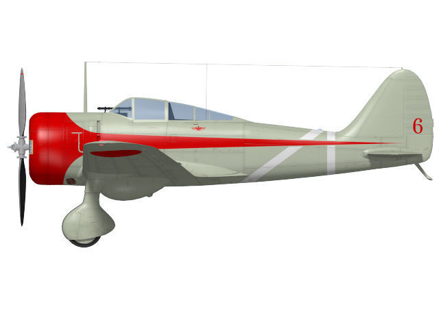 Nakajima Ki27 Nate Otsu 3D model_8