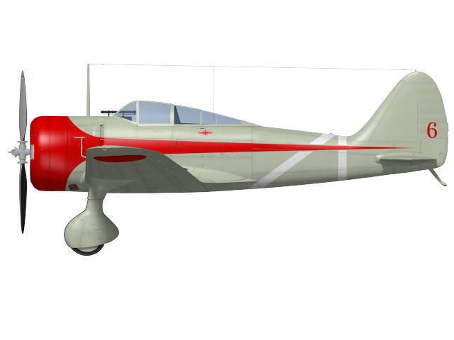 Nakajima Ki27 Nate Otsu 3D model_7