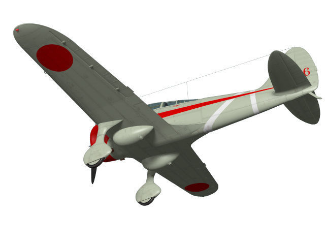 Nakajima Ki27 Nate Otsu 3D model_3