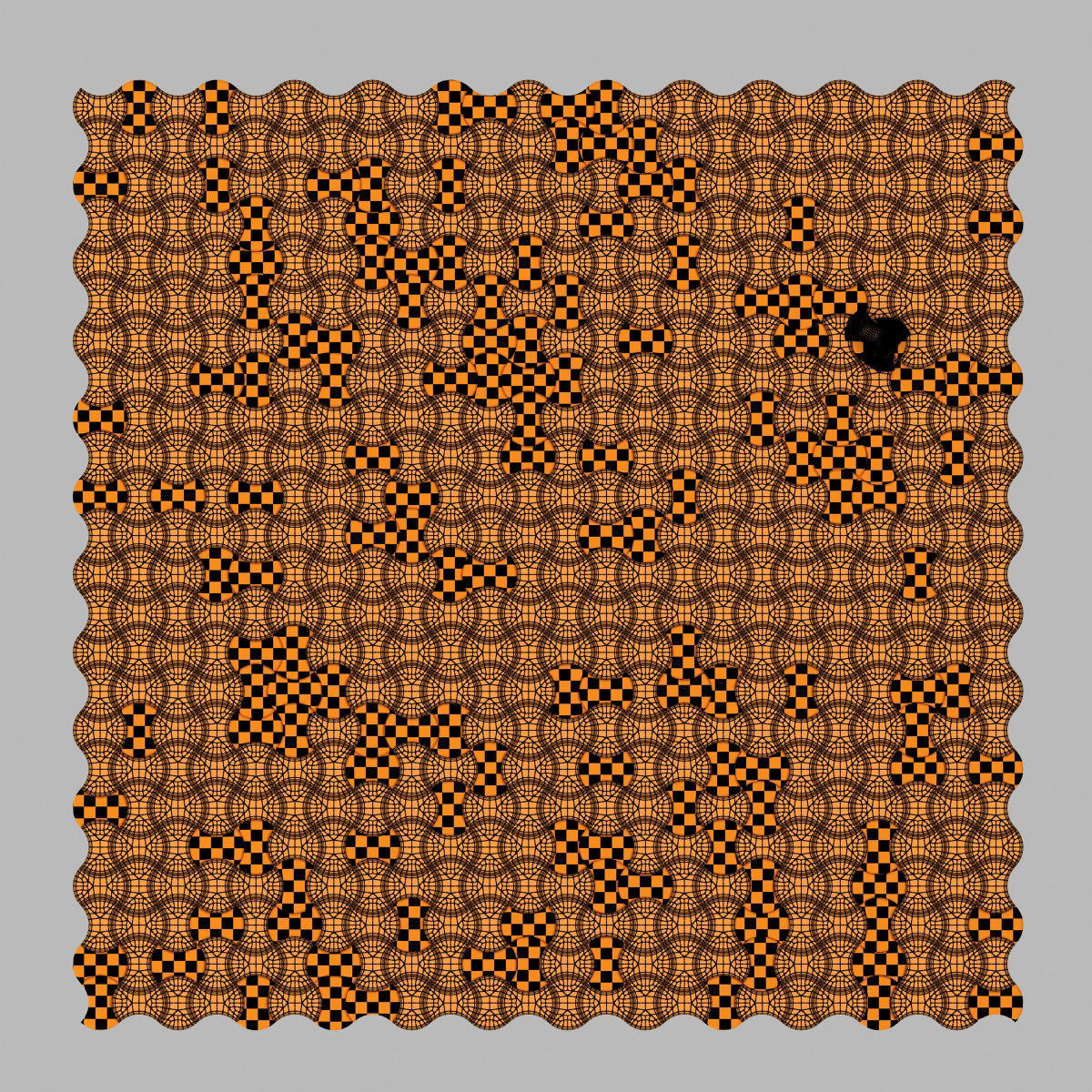 Paving stone color half Circle n2 3D model_21