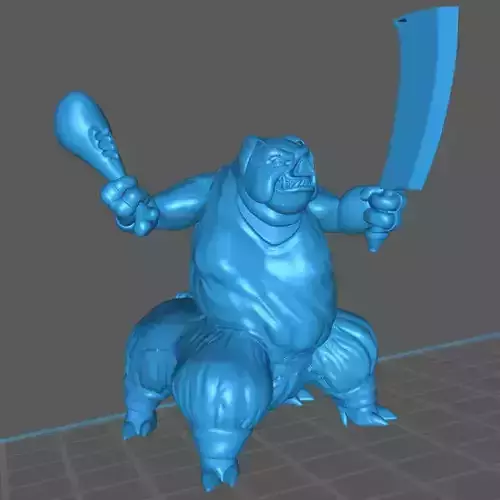 Pig-Man -  Pig-Centaur - Pig-Butcher Free 3D print model