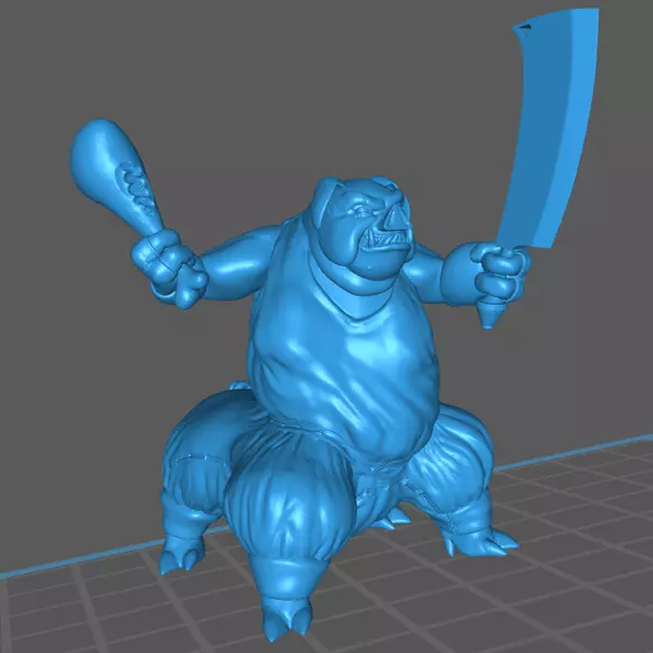 Pig-Man - Pig-Centaur - Pig-Butcher Free 3D print model_0