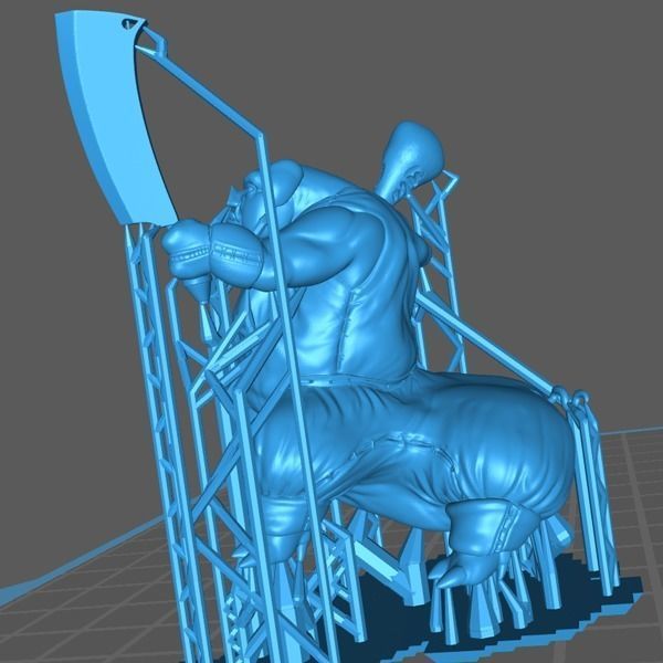 Pig-Man - Pig-Centaur - Pig-Butcher Free 3D print model_5