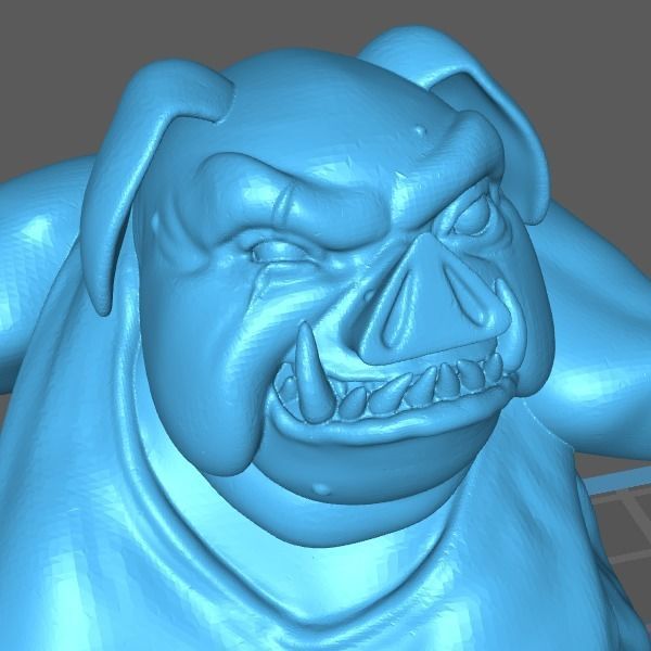 Pig-Man - Pig-Centaur - Pig-Butcher Free 3D print model_3