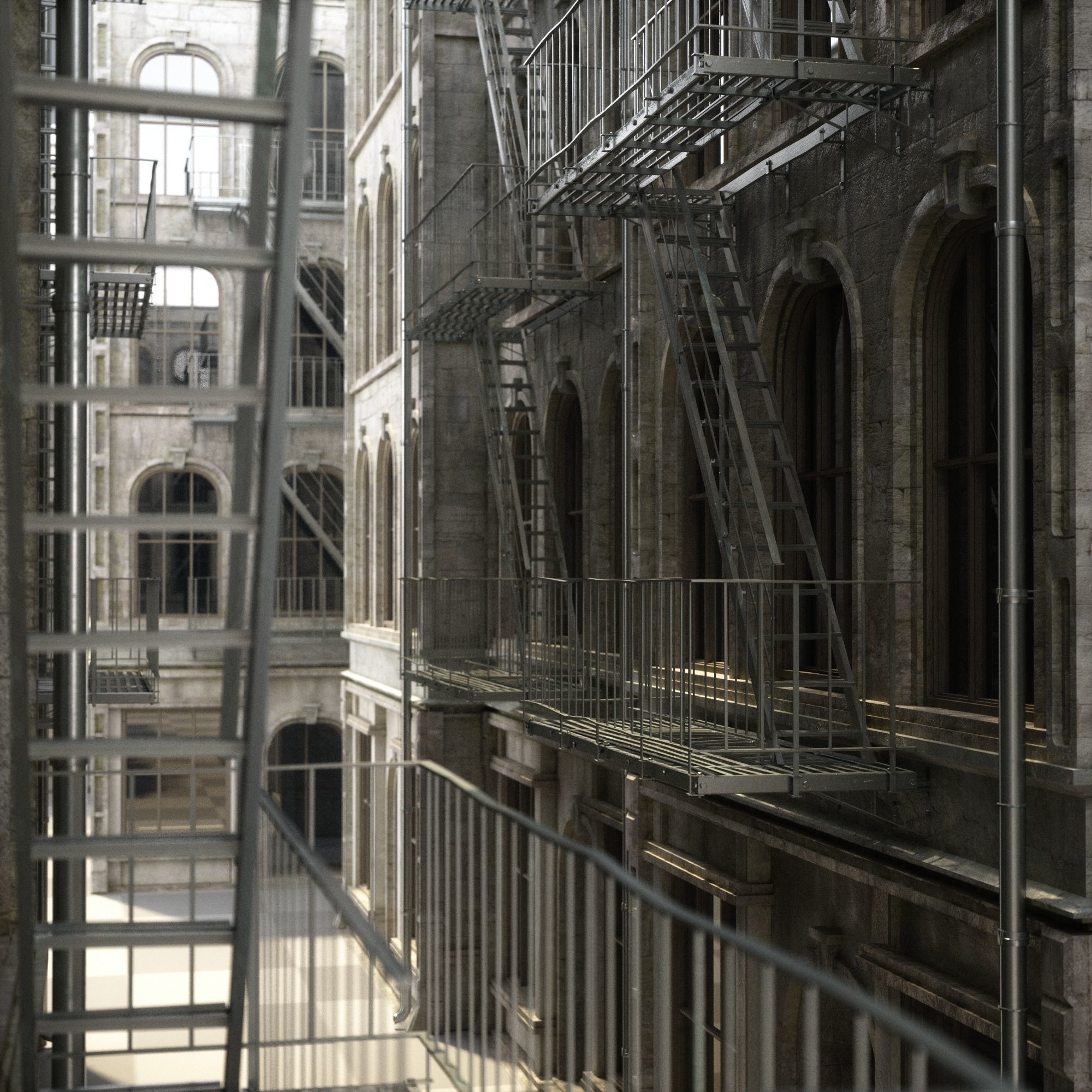 1800s building A 3D model_5