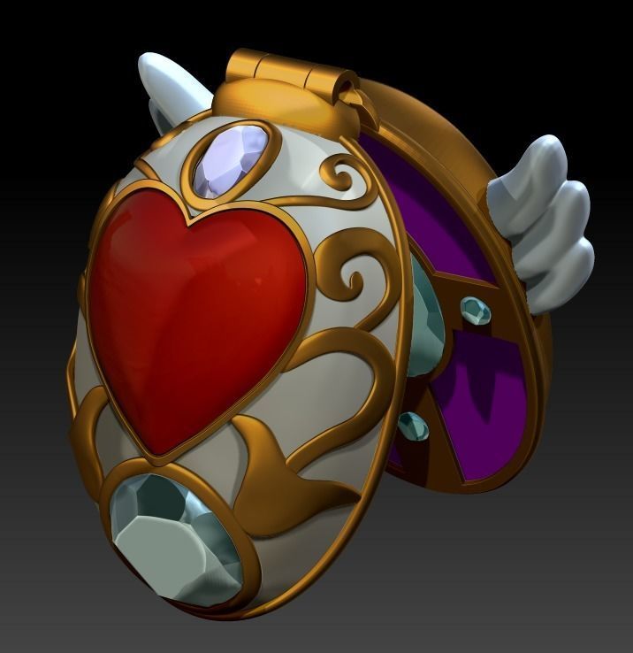 Wedding Peach Saint Mirror 3D print model_5