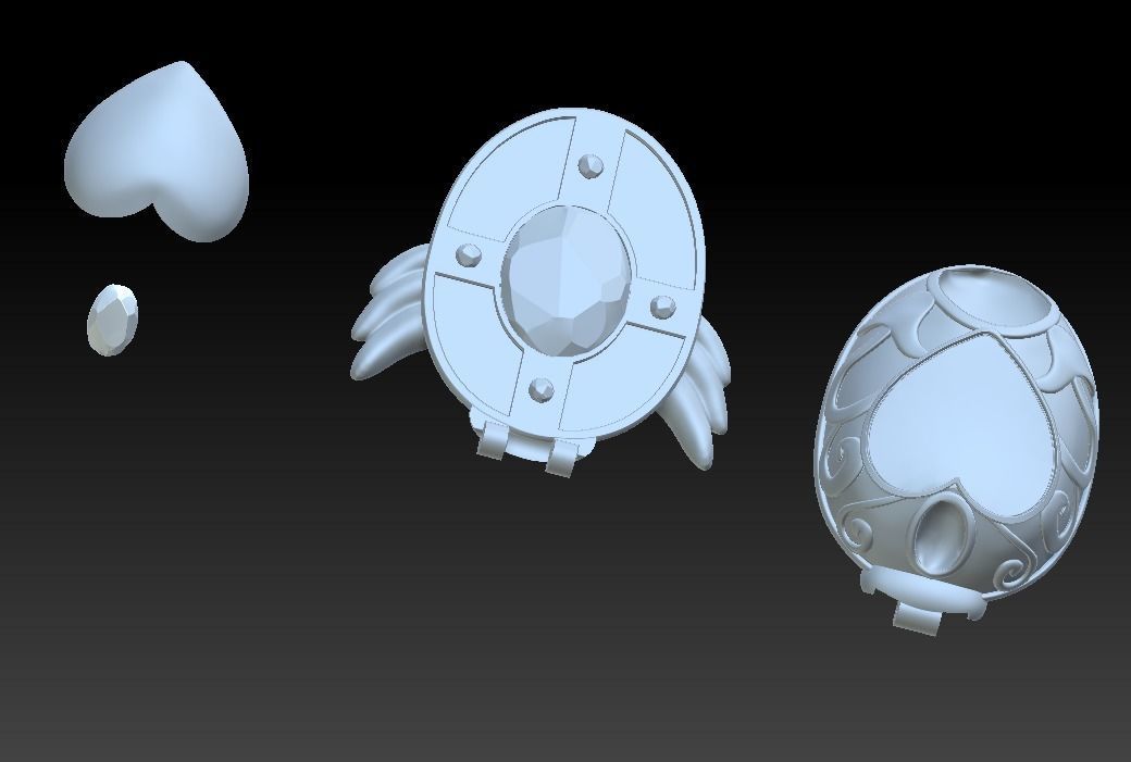 Wedding Peach Saint Mirror 3D print model_7