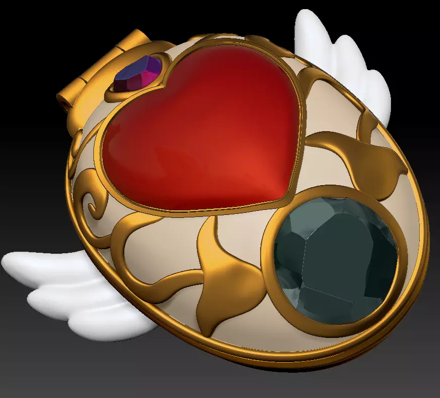 Wedding Peach Saint Mirror 3D print model_0