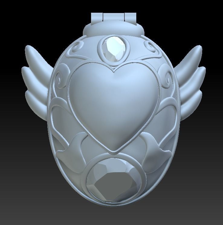 Wedding Peach Saint Mirror 3D print model_9