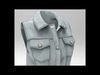 Denim vest    High poly 3D model_1