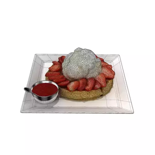 irreplaceable waffle Low-poly 3D model