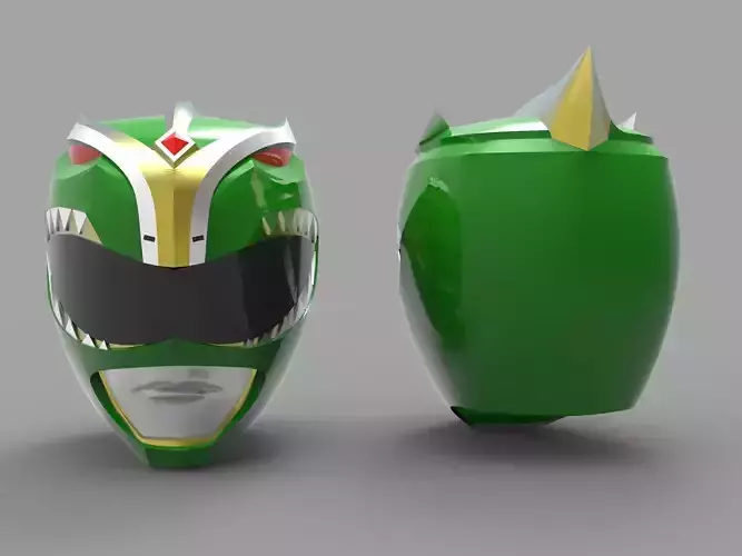 Green Ranger Helmet - Bat in the Sun Version 3D print model