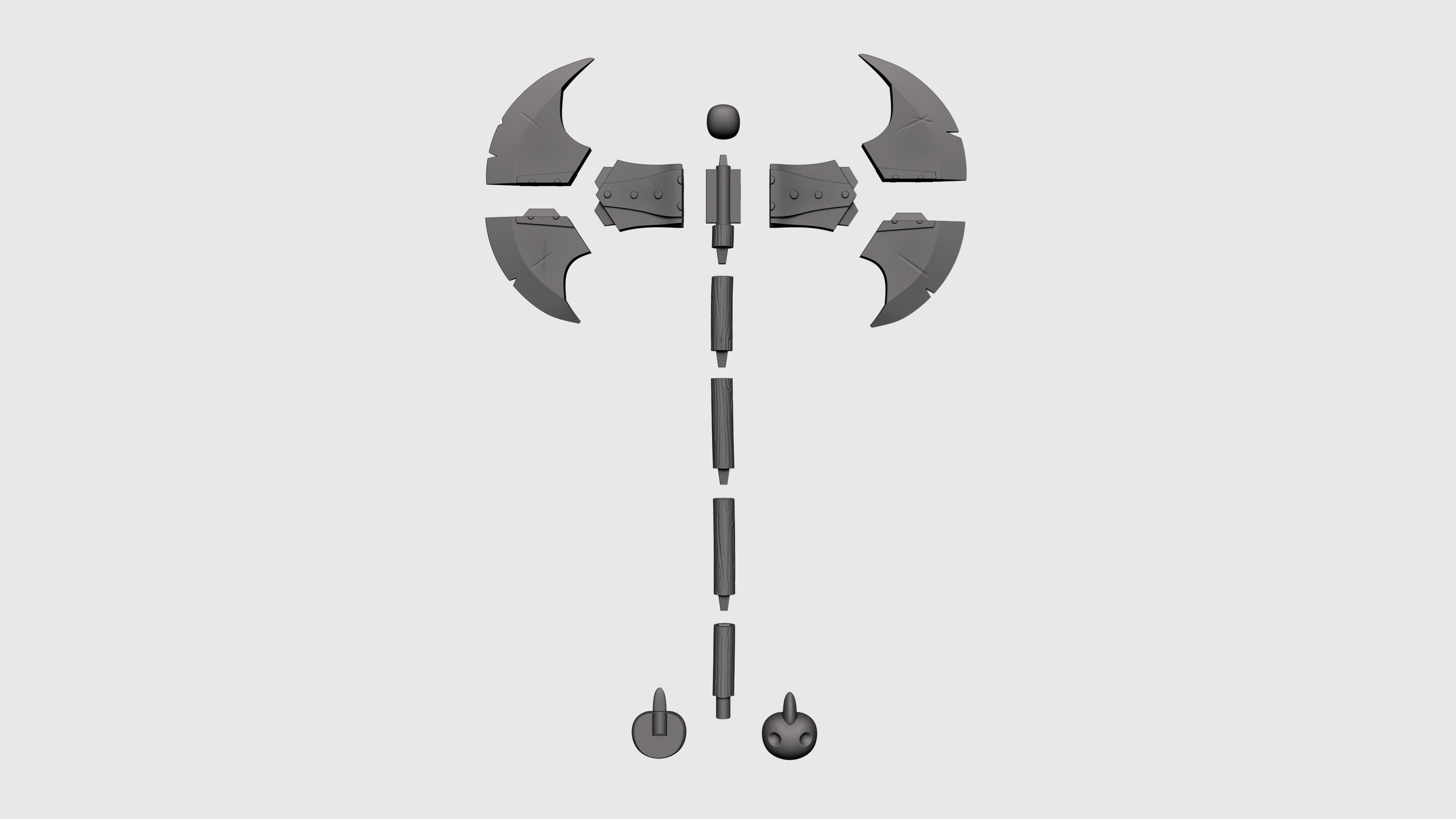 Axe of Astrid - how to train your dragon 3D print model_1