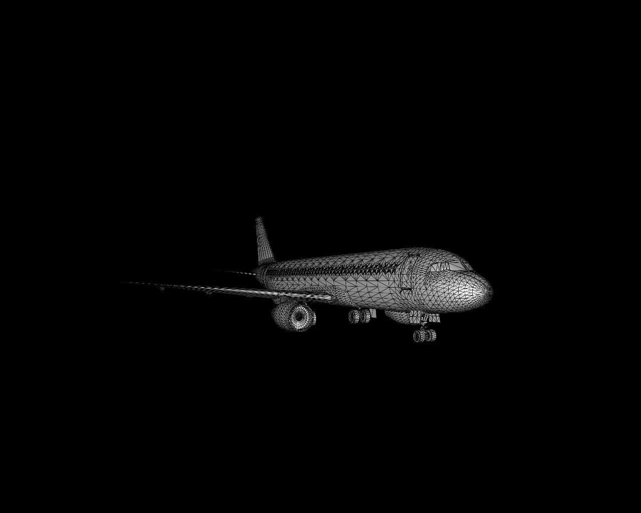 Burnt Airliner 3D model_1