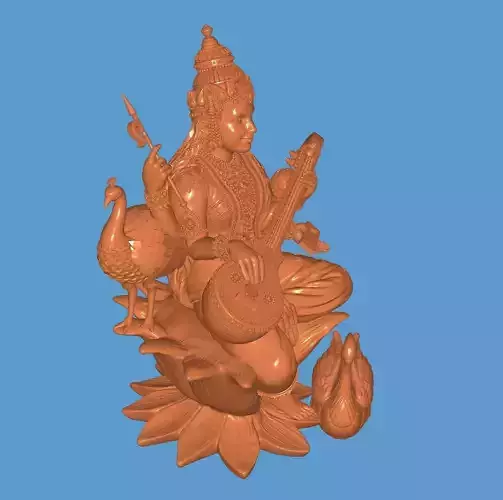 Saraswati Mata 3D print model