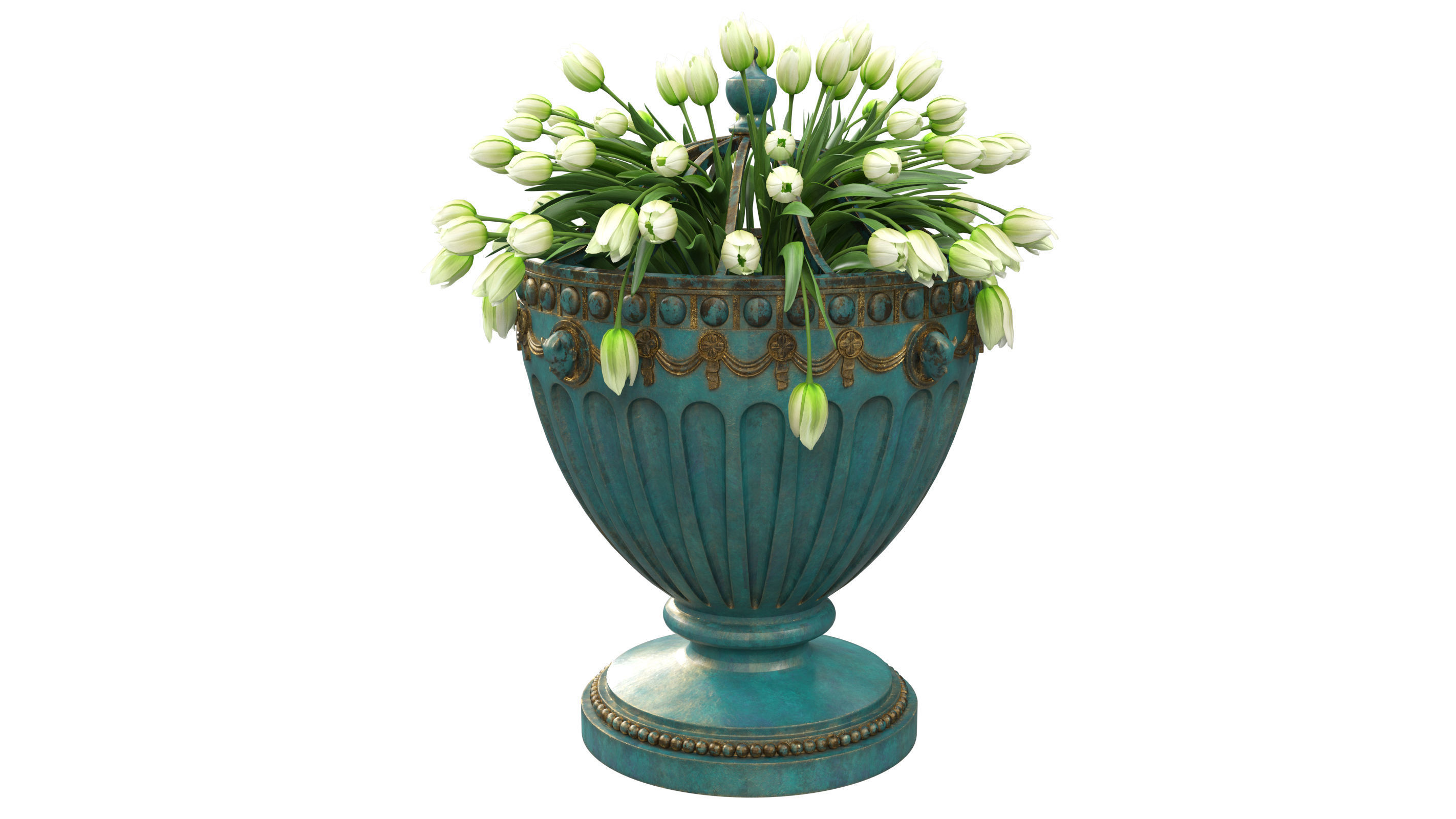 Classic vase 02 3D model_1