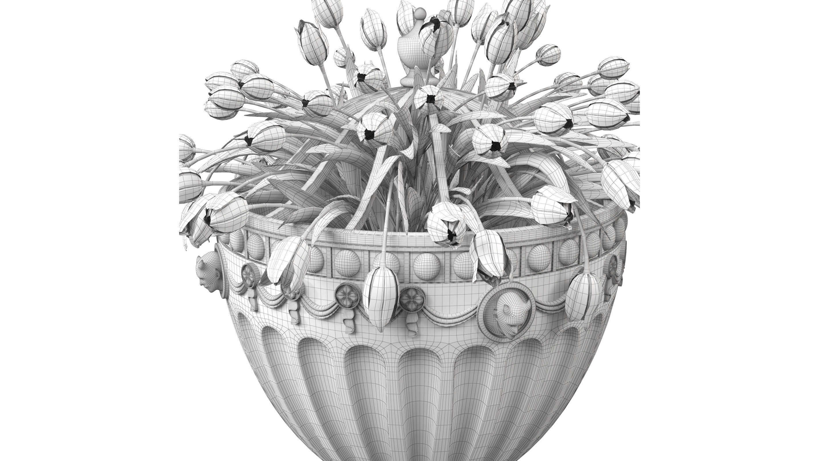 Classic vase 02 3D model_6