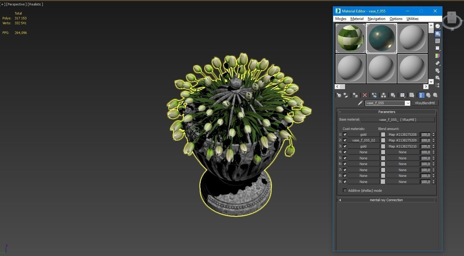 Classic vase 02 3D model_11