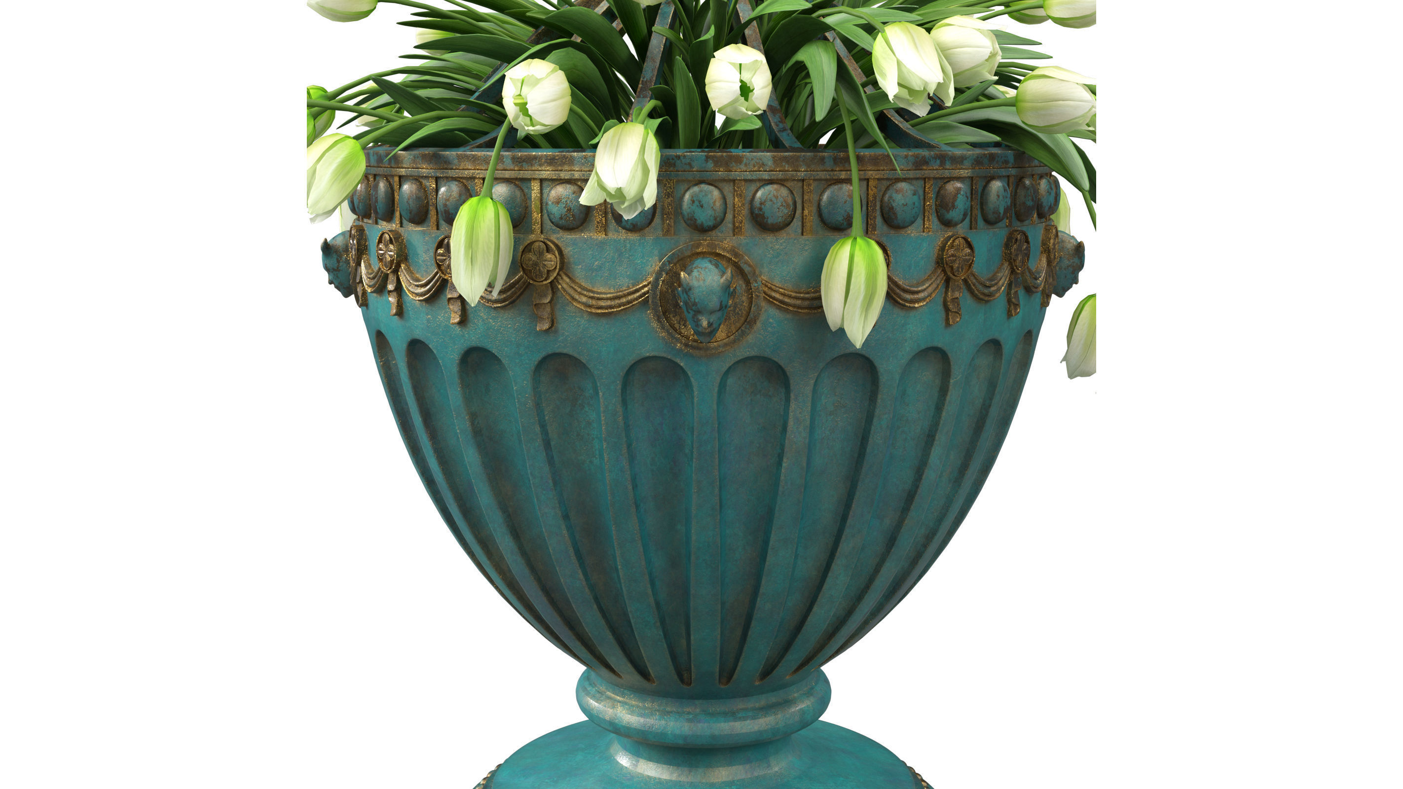Classic vase 02 3D model_4
