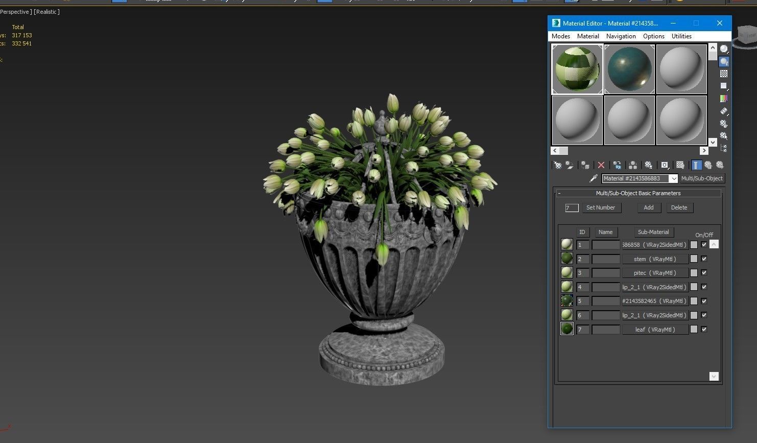 Classic vase 02 3D model_10