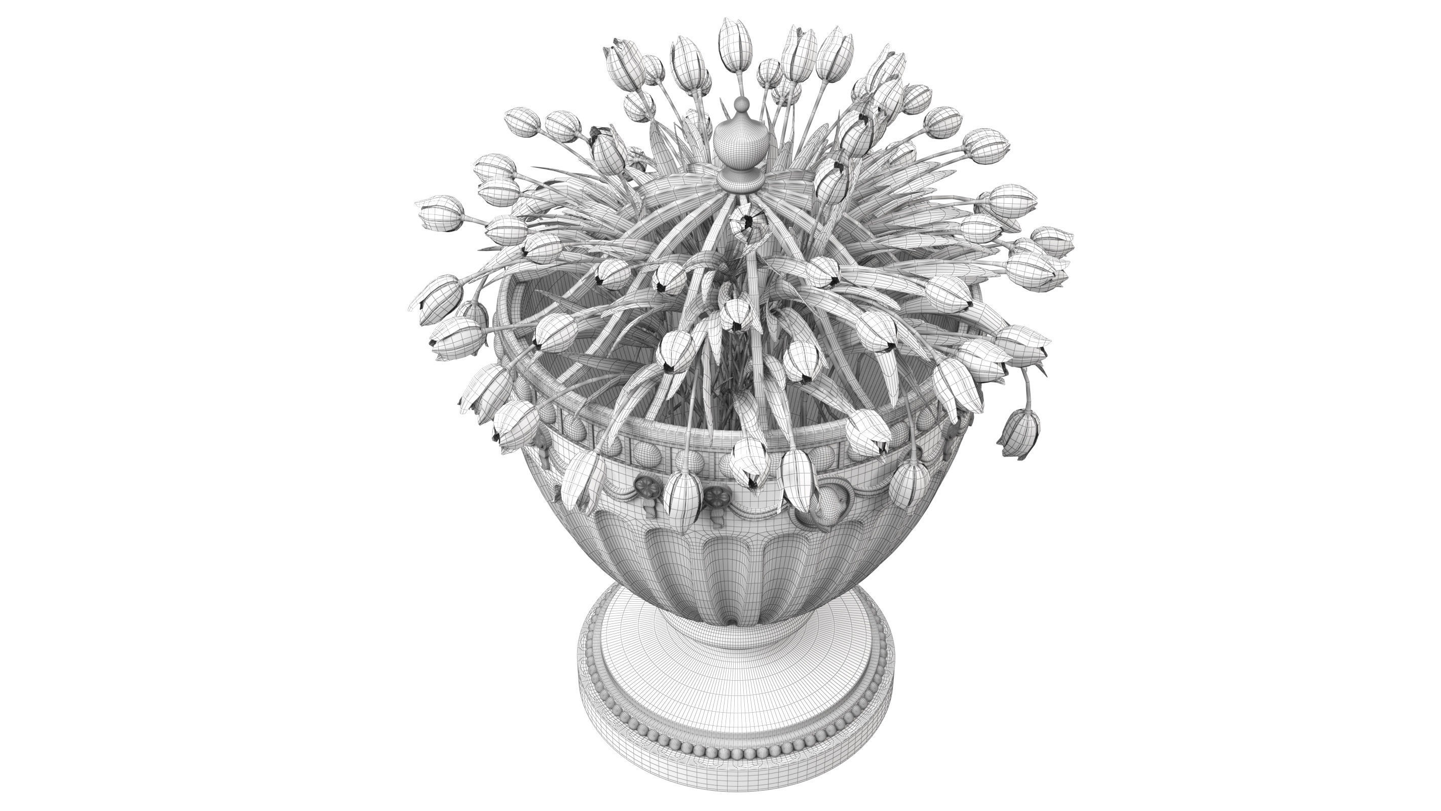 Classic vase 02 3D model_7