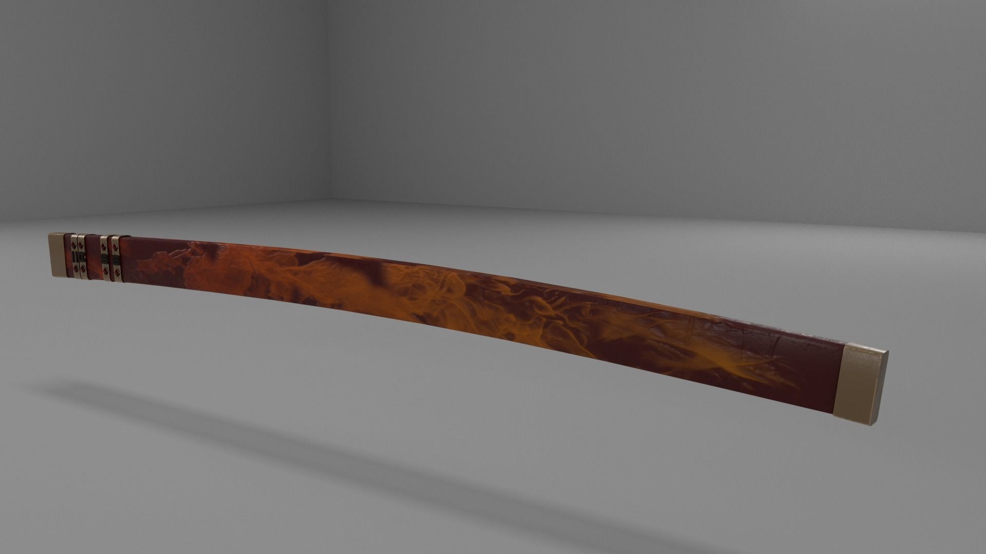 Katan Low-poly 3D model samurai sword Low-poly 3D model_6