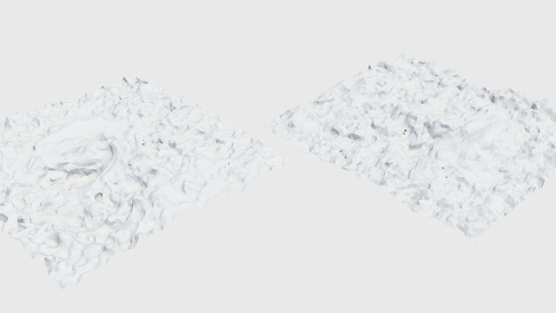 Cow manure set Low-poly 3D model_36