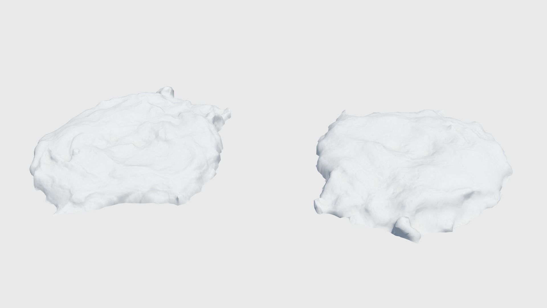 Cow manure set Low-poly 3D model_40