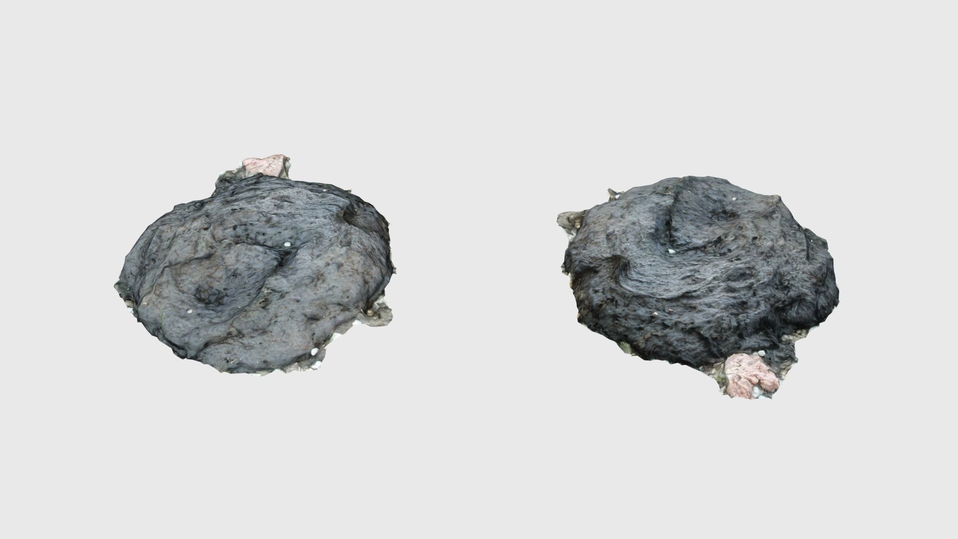 Cow manure set Low-poly 3D model_17