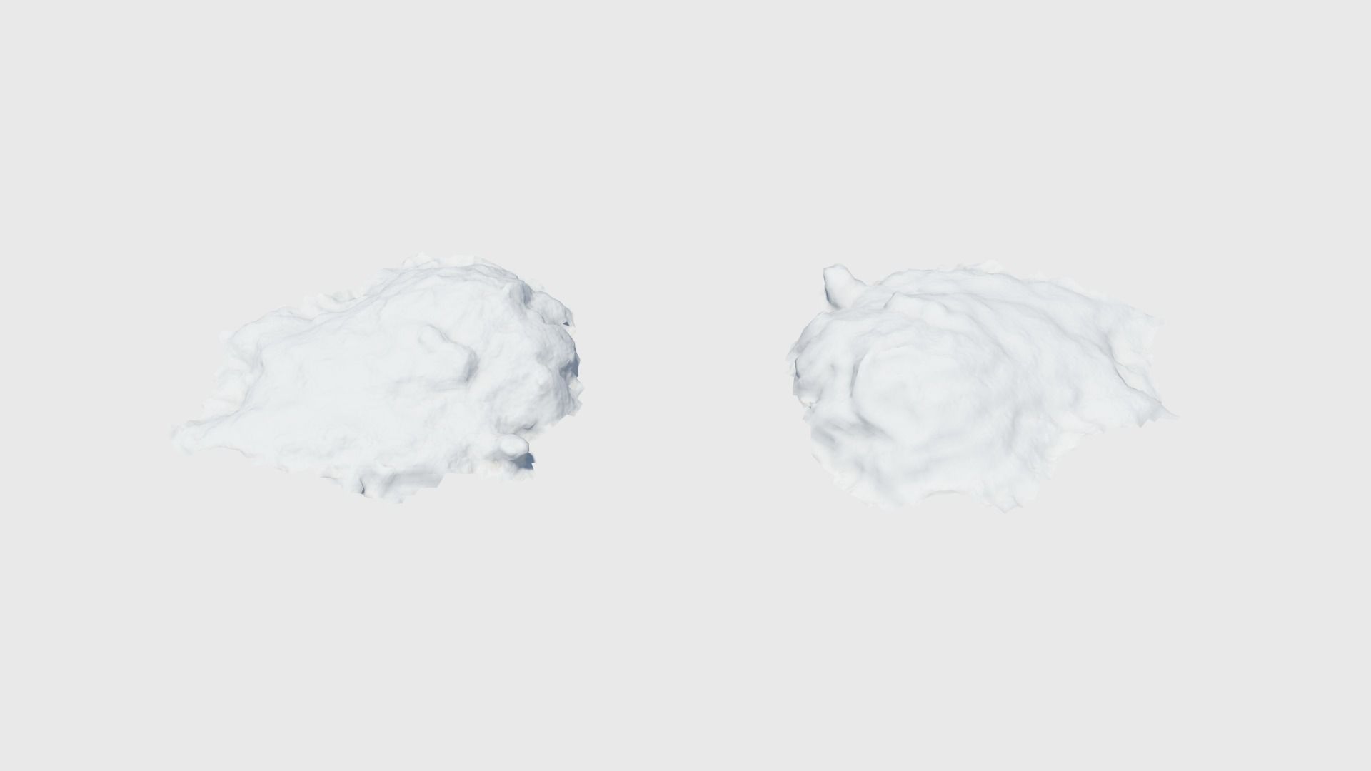 Cow manure set Low-poly 3D model_49