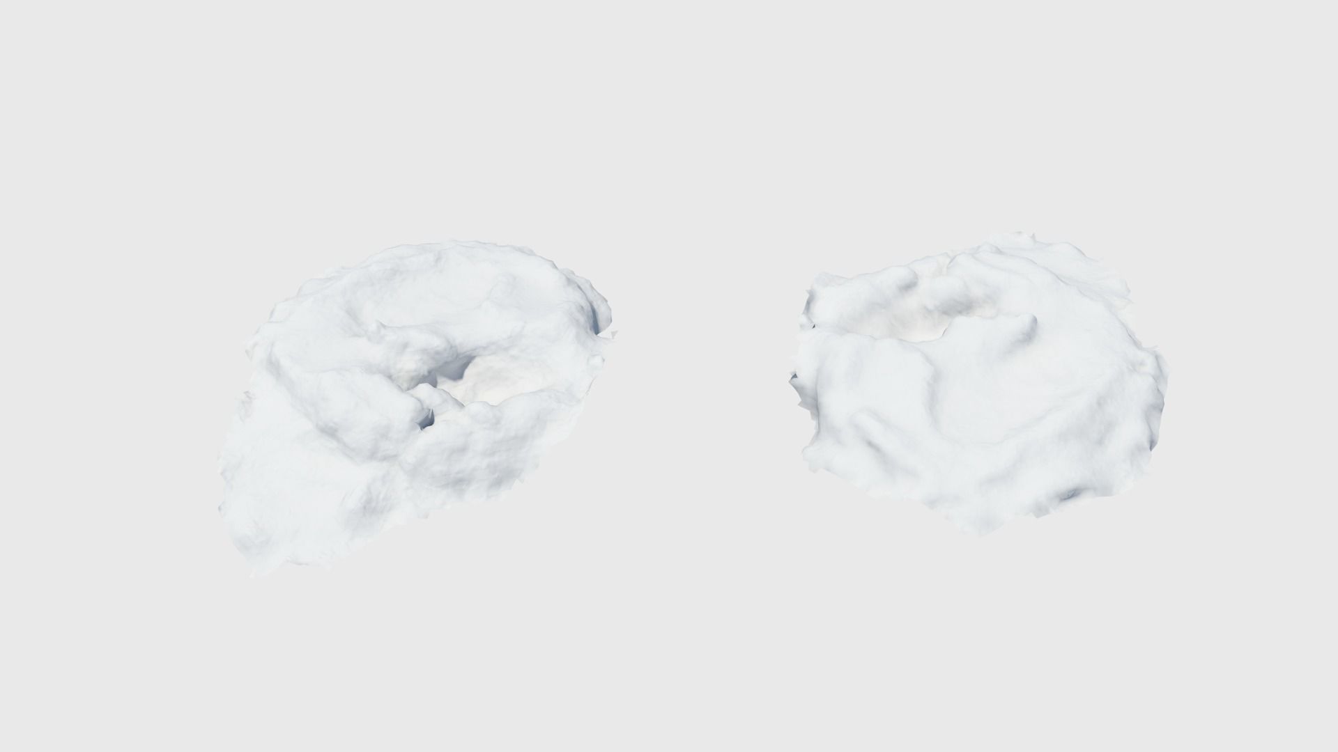 Cow manure set Low-poly 3D model_48