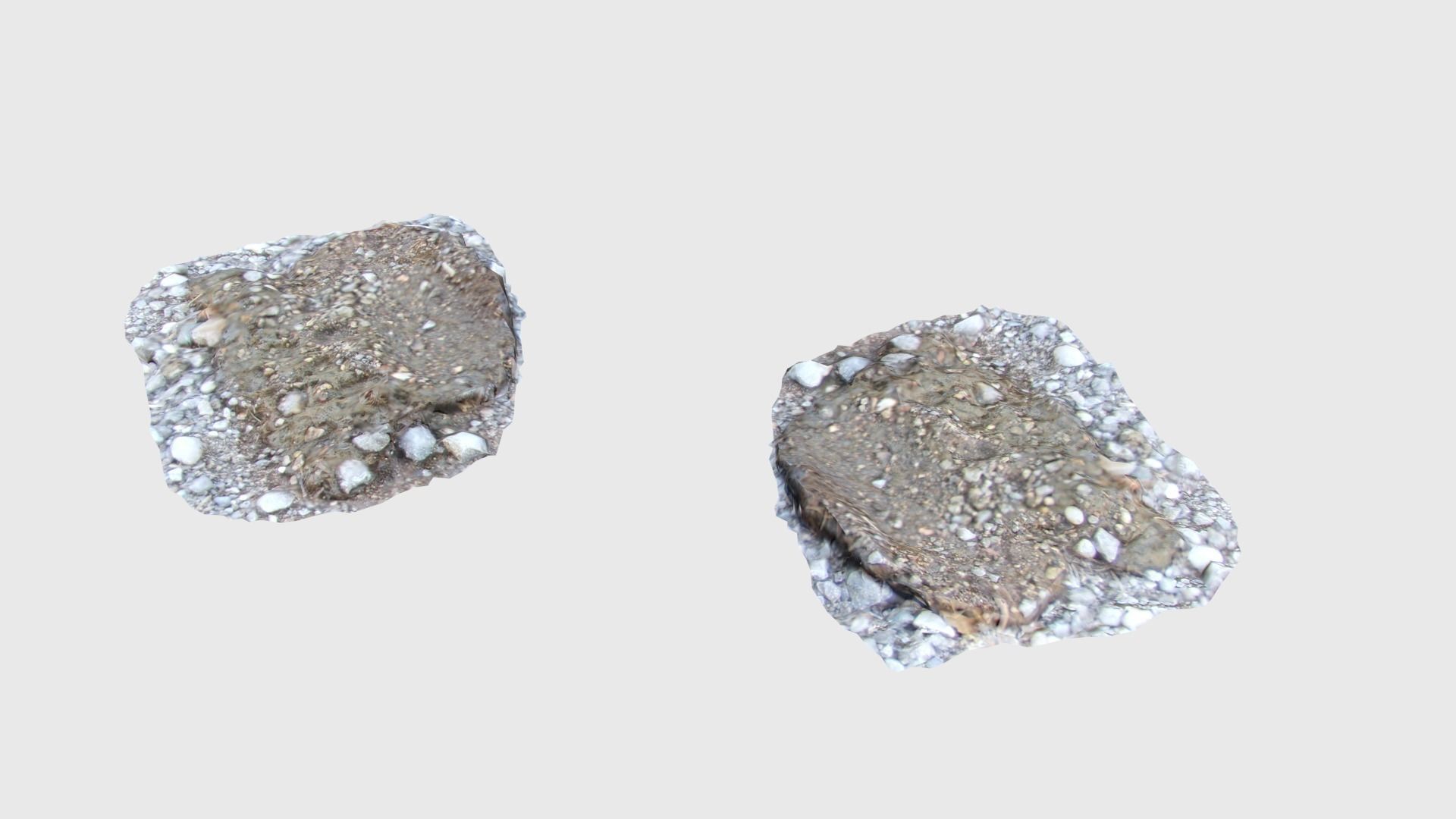 Cow manure set Low-poly 3D model_14