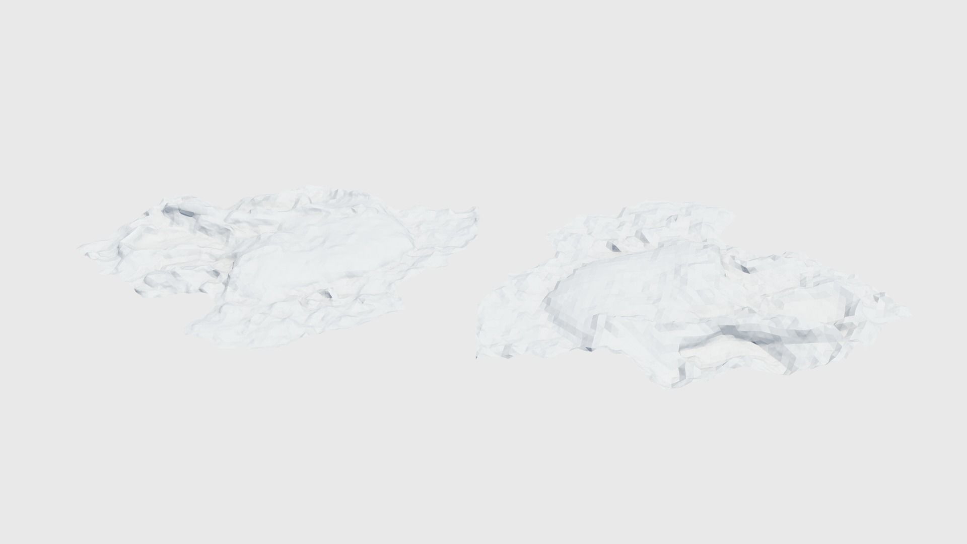 Cow manure set Low-poly 3D model_41