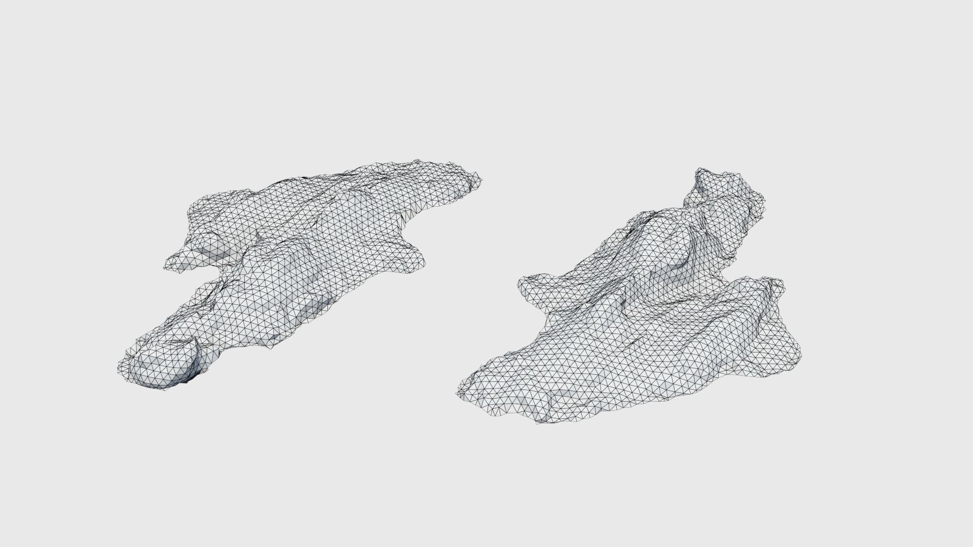 Cow manure set Low-poly 3D model_34