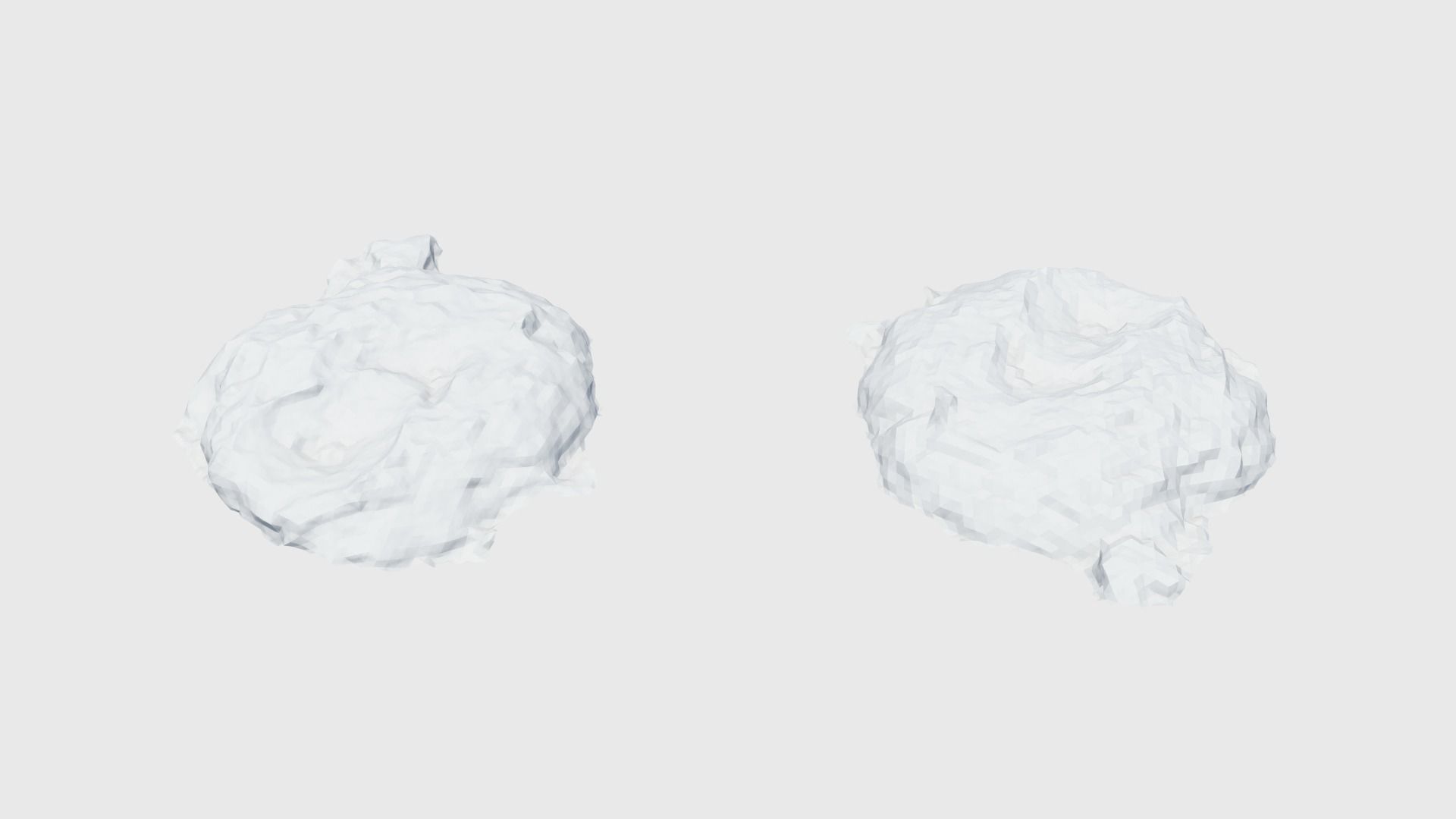 Cow manure set Low-poly 3D model_50