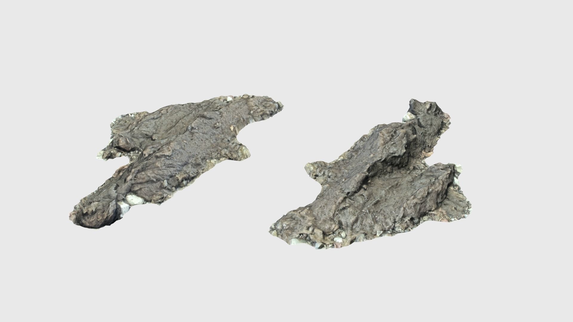 Cow manure set Low-poly 3D model_18