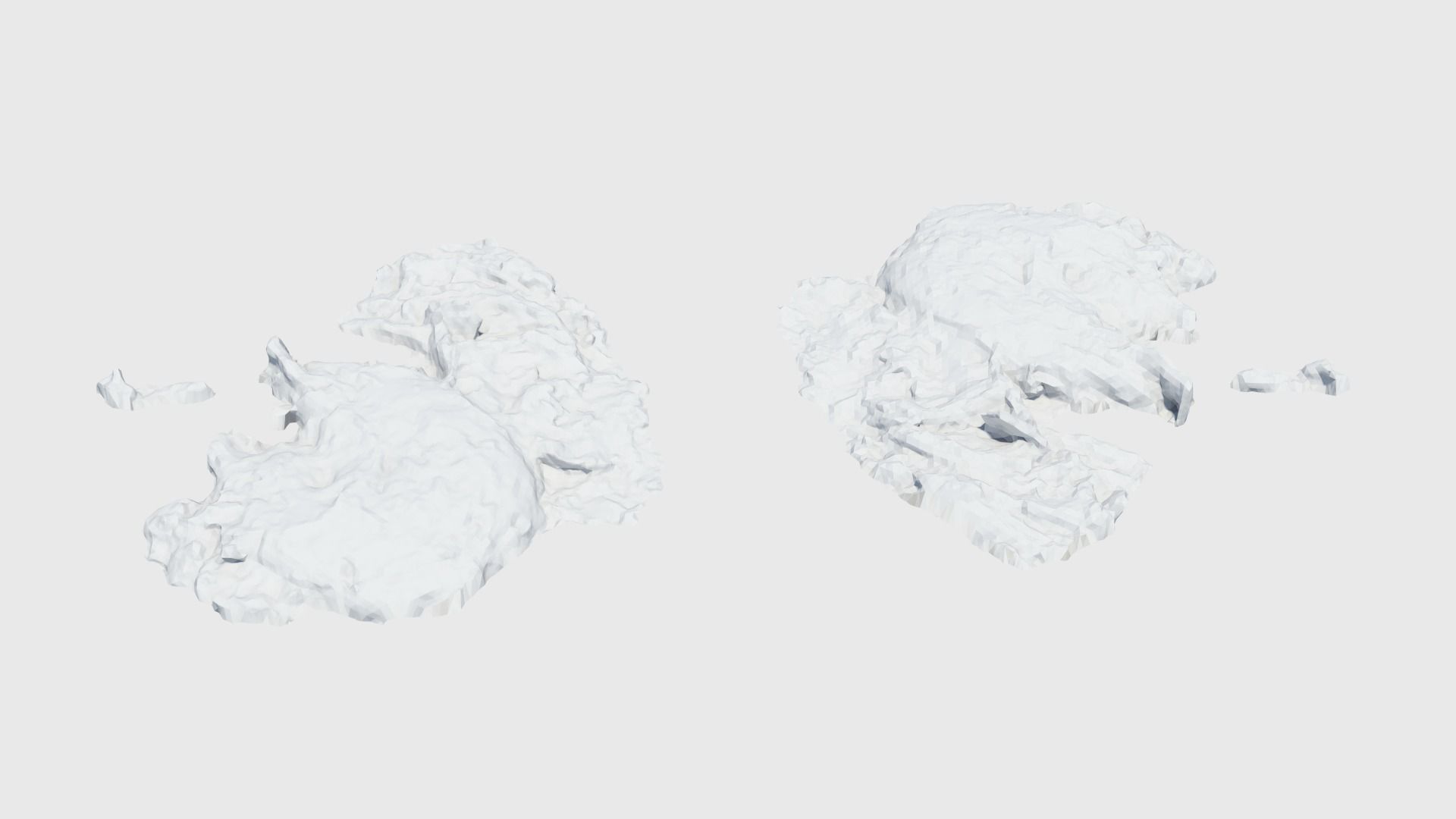 Cow manure set Low-poly 3D model_37