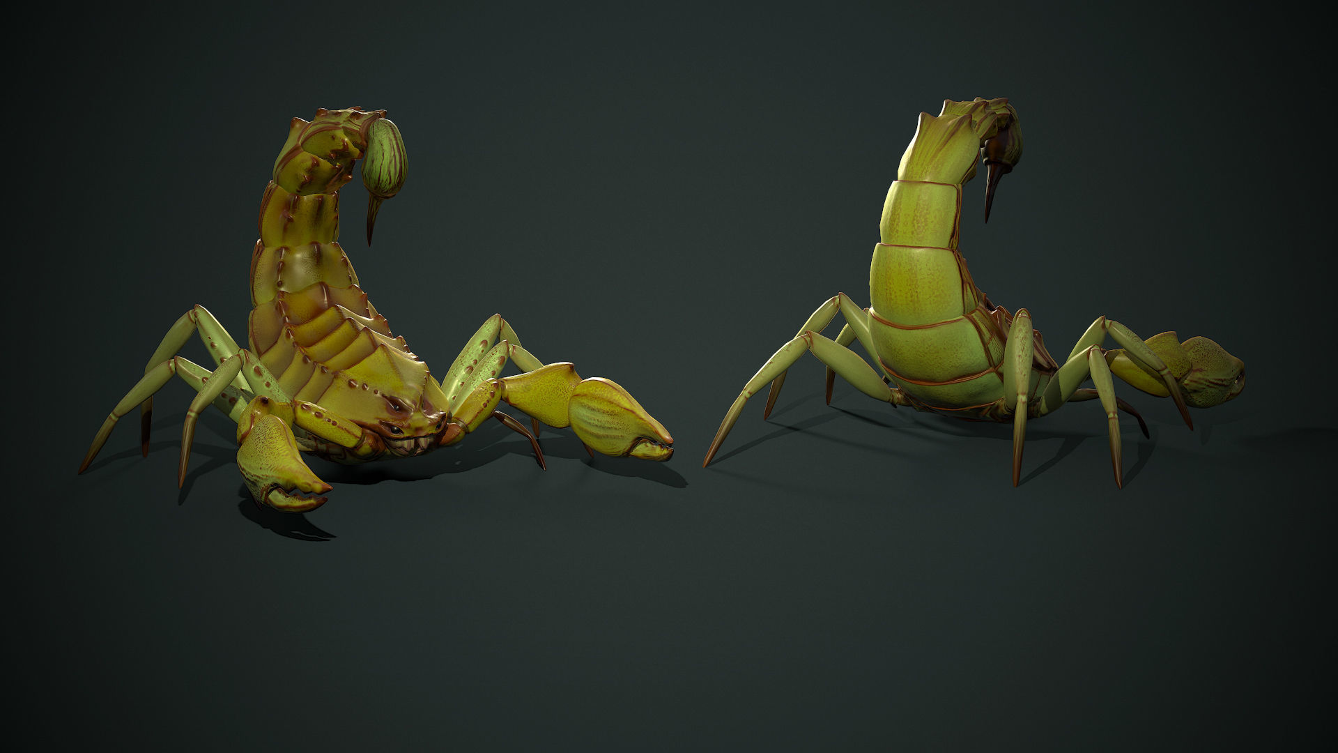 Fantasy scorpion - Game Ready Low-poly 3D model Low-poly 3D model_4