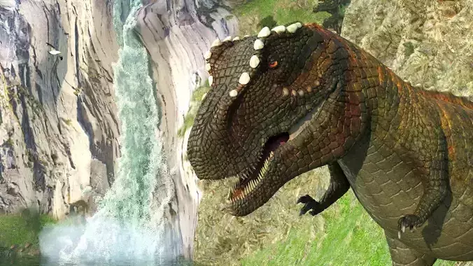 Tiranosaur Rex Animated Textured Low-poly 3D model