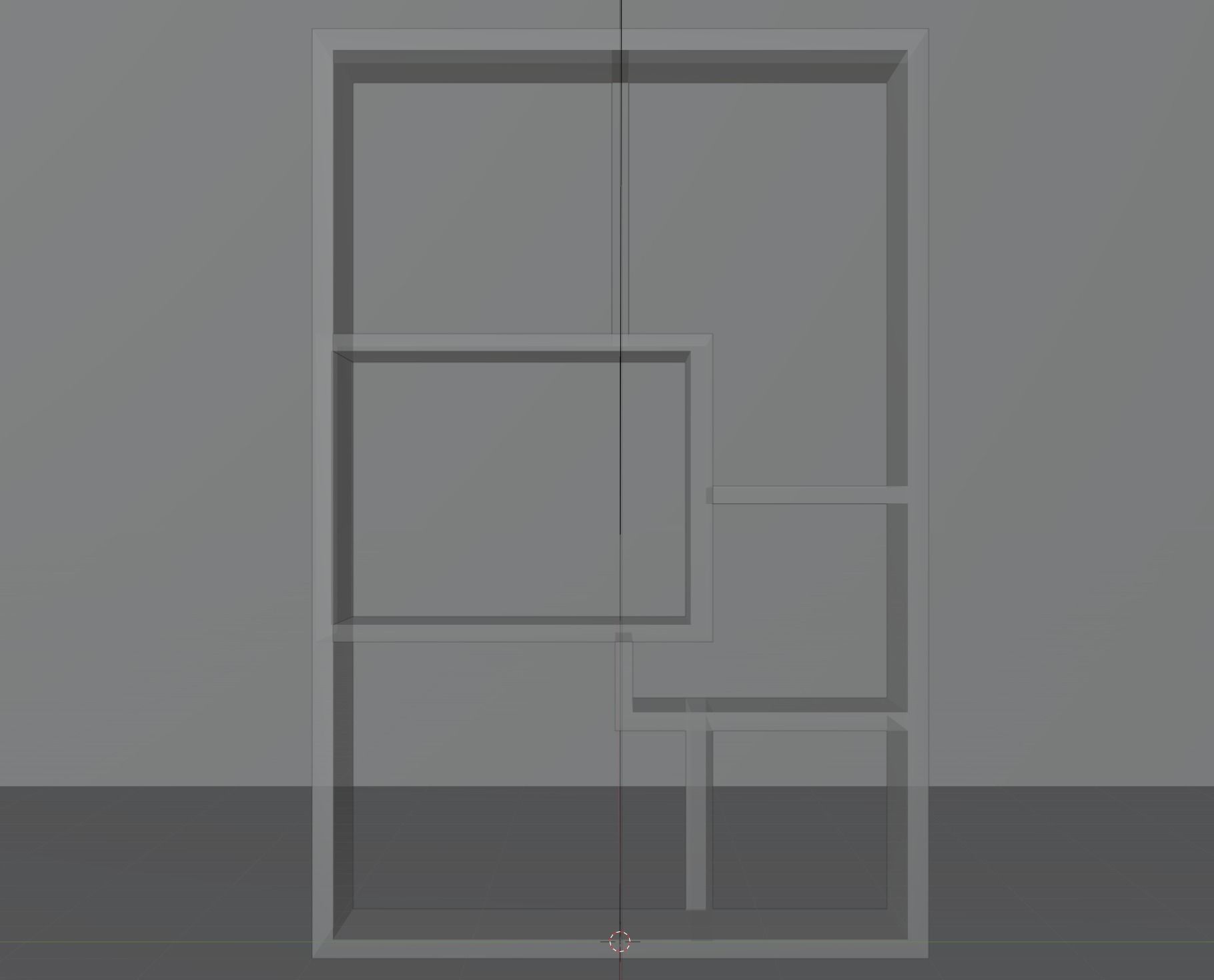 shelf shelve  Low-poly 3D model Low-poly 3D model_1