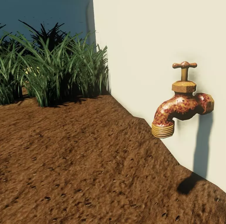 Spigot Prop Low-poly 3D model_0