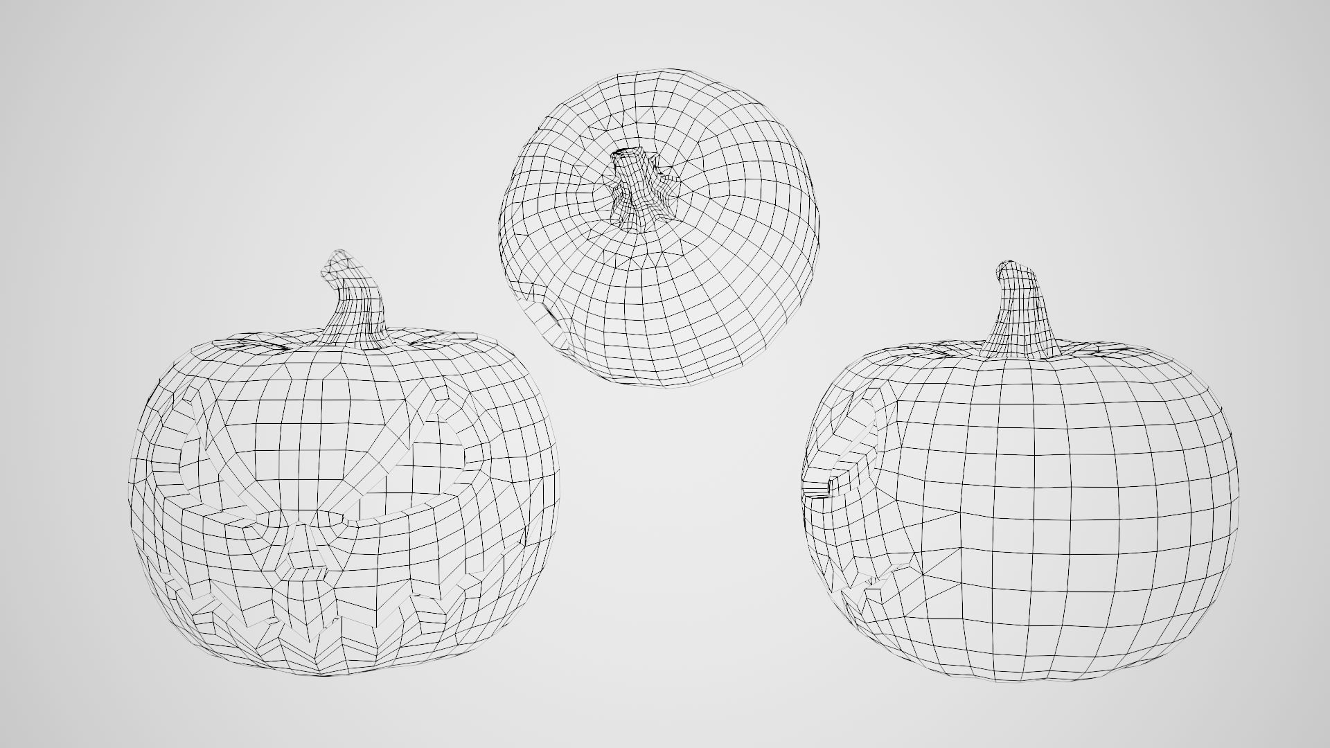 Rigged and animated Bloody halloween pumpkin with 4K PBR  Low-poly 3D model_7